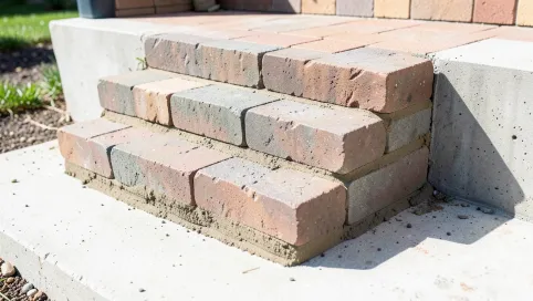Jak wykonać schody z kostki brukowej na betonie