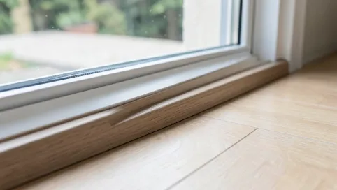 jak wykończyć panele przy oknie balkonowym