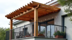 jak zamontować pergolę na balkonie