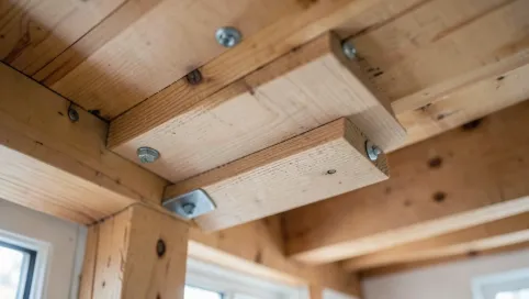 Jak zamontować schody drewniane do stropu