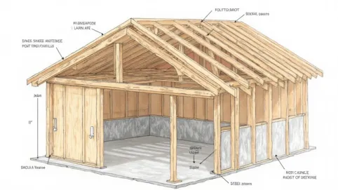 jak zbudować dach jednospadowy