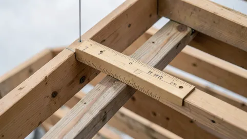 Jak zmierzyć kąt prosty na dachu