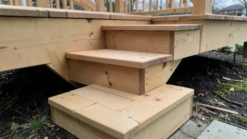 Jak zrobić schody z deski kompozytowej