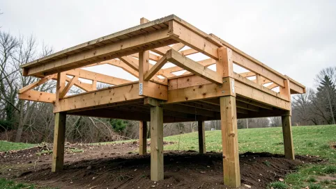 Jak zrobić taras drewniany na słupach