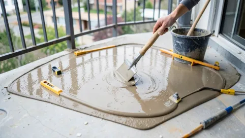Jak zrobić wylewkę samopoziomującą na balkonie