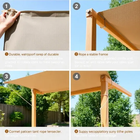 Jak zrobić zadaszenie z plandeki