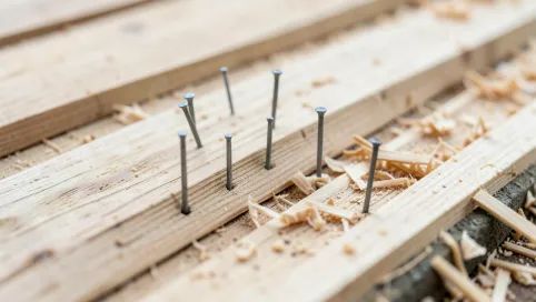 Jaka długość gwoździ do deskowania dachu