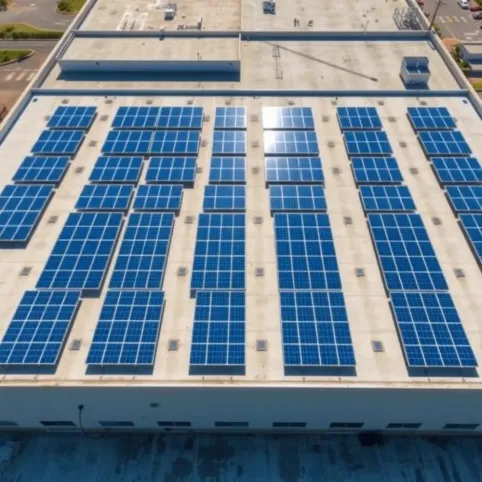 Jaki kąt paneli na dachu płaskim