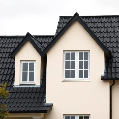 Jaki kolor elewacji do antracytowego dachu