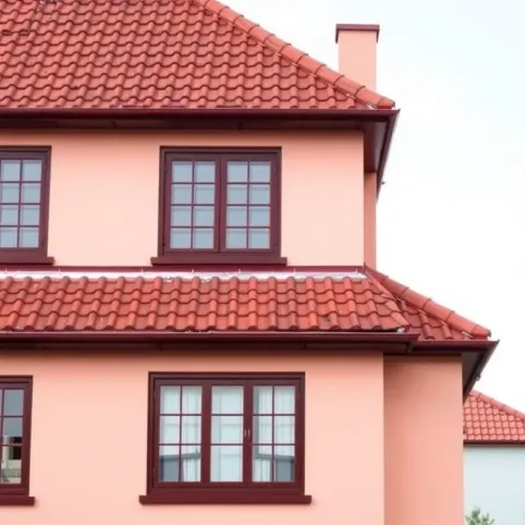 Jaki kolor elewacji do czerwonego dachu i brązowych okien