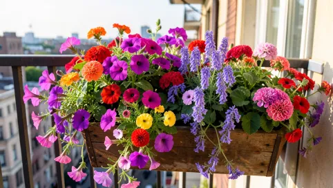 Jakie kwiaty do skrzynek na balkon