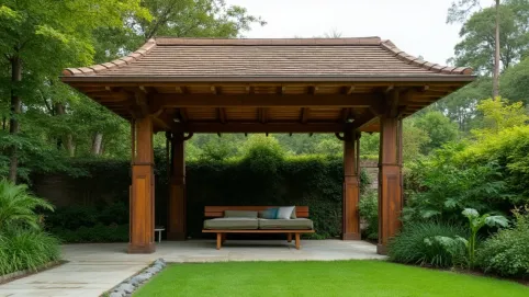 Konstrukcja dachu jednospadowego altany