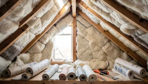 Koszt ocieplenia dachu wełną