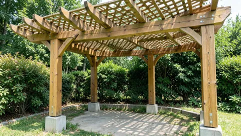 koszt pergoli drewnianej