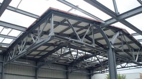 Kratownica stalowa na dach jednospadowy