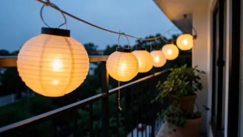 Lampiony solarne na balkon