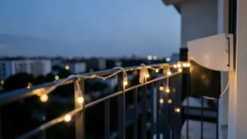 Lampki na balkon solarne