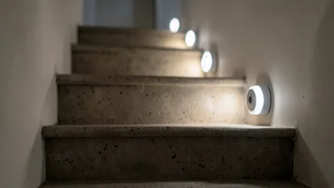 Lampki schodowe 230V z czujnikiem ruchu