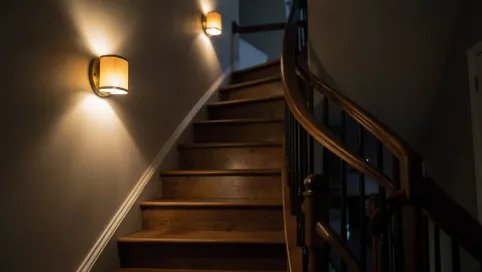 Lampy na schody w domu