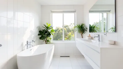 Łazienka Z Oknem Balkonowym