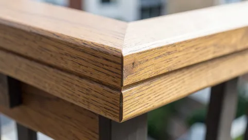 Listwy drewniane na balkon