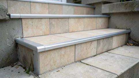 Listwy schodowe do płytek na zewnątrz