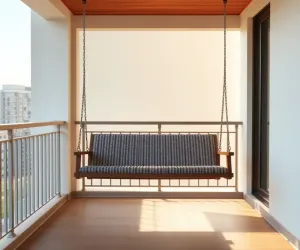 Mała huśtawka na balkon