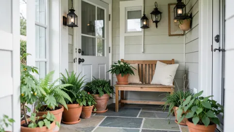 mały ganek aranżacje