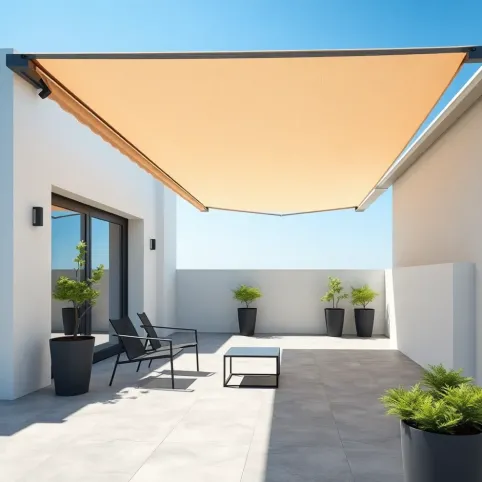 Markiza tarasowa elektryczna z czujnikiem wiatru cena