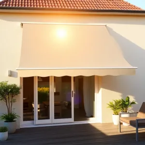 Markiza tarasowa w kasecie 300x250