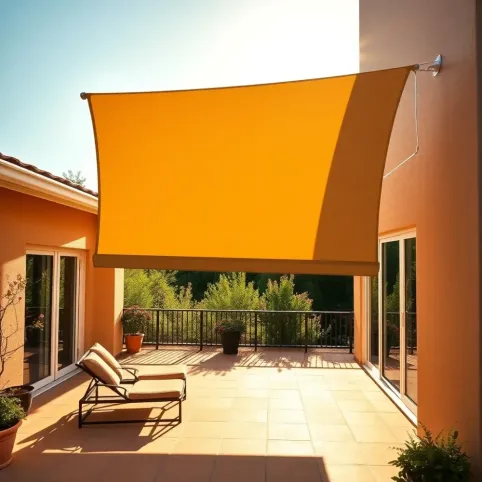 Markiza tarasowa z montażem