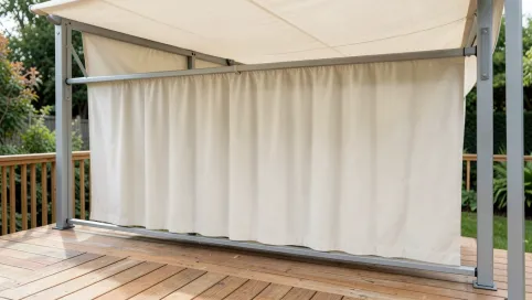 Markiza tarasowa z zasłoną