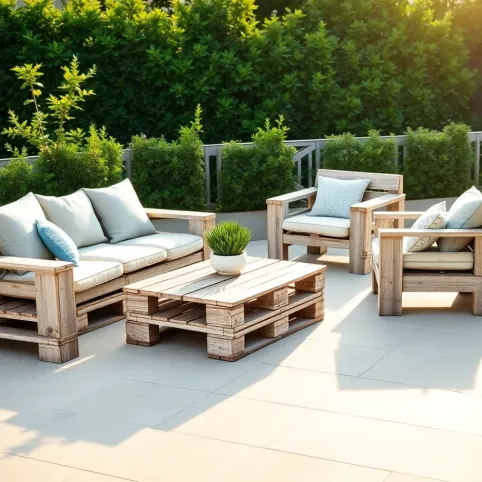 Meble z palet na taras