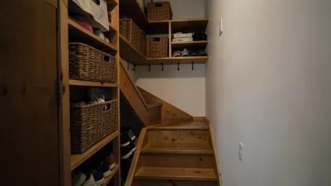 Miejsce pod schodami w przedpokoju