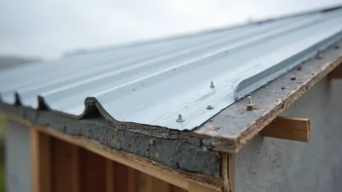 Montaż blachy trapezowej na dachu jednospadowym