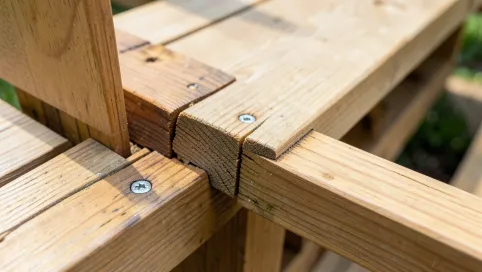 Montaż desek tarasowych drewnianych