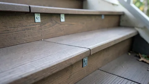 Montaż deski kompozytowej na schodach