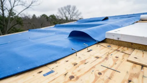 Montaż membrany dachowe na pełne deskowanie