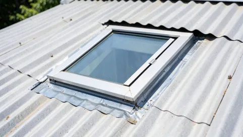 Montaż okna dachowego w istniejącym dachu z blachy