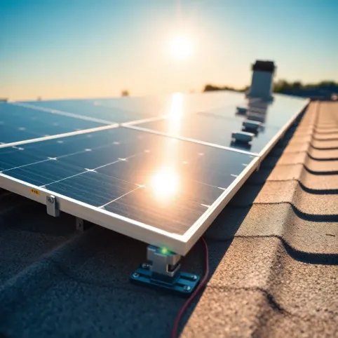 Montaż paneli fotowoltaicznych na dachu płaskim z papy