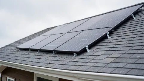 Montaż paneli na dachu skośnym