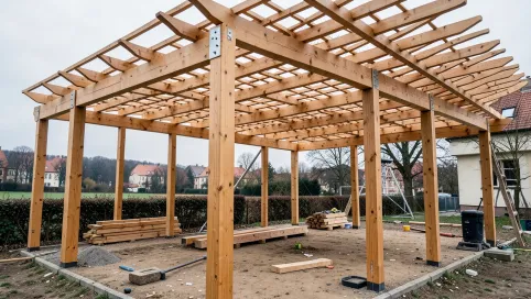 Montaż pergoli drewnianej cena Wrocław