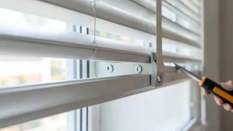 Montaż prowadnic rolet zewnętrznych