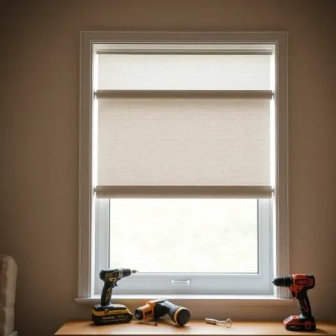 Montaż rolet okiennych z prowadnicami