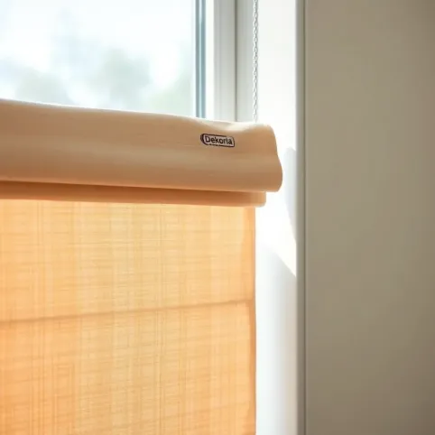 Montaż rolety rzymskiej na ramie okna dekoria