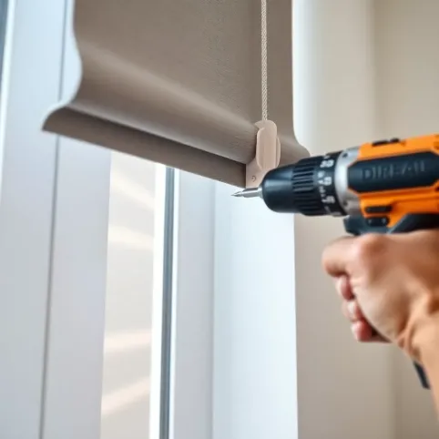 Montaż rolety wolnowiszącej