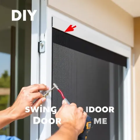 Moskitiera na drzwi balkonowe na zawiasach montaż