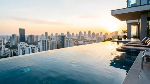 Najlepsze hotele z basenem na dachu