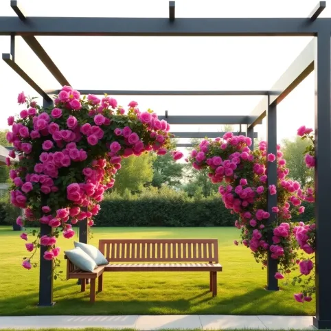 Nowoczesna Pergola na róże
