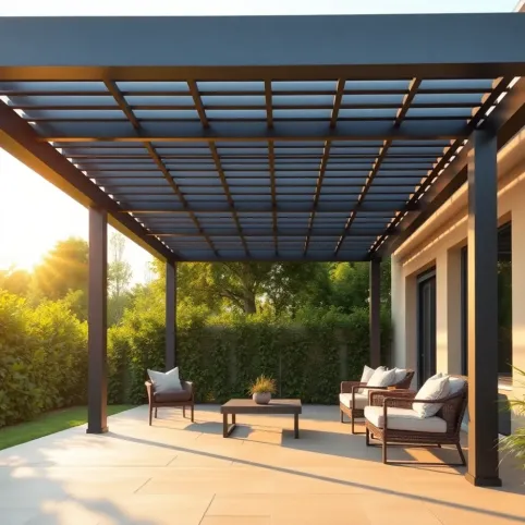 Nowoczesna pergola tarasowa